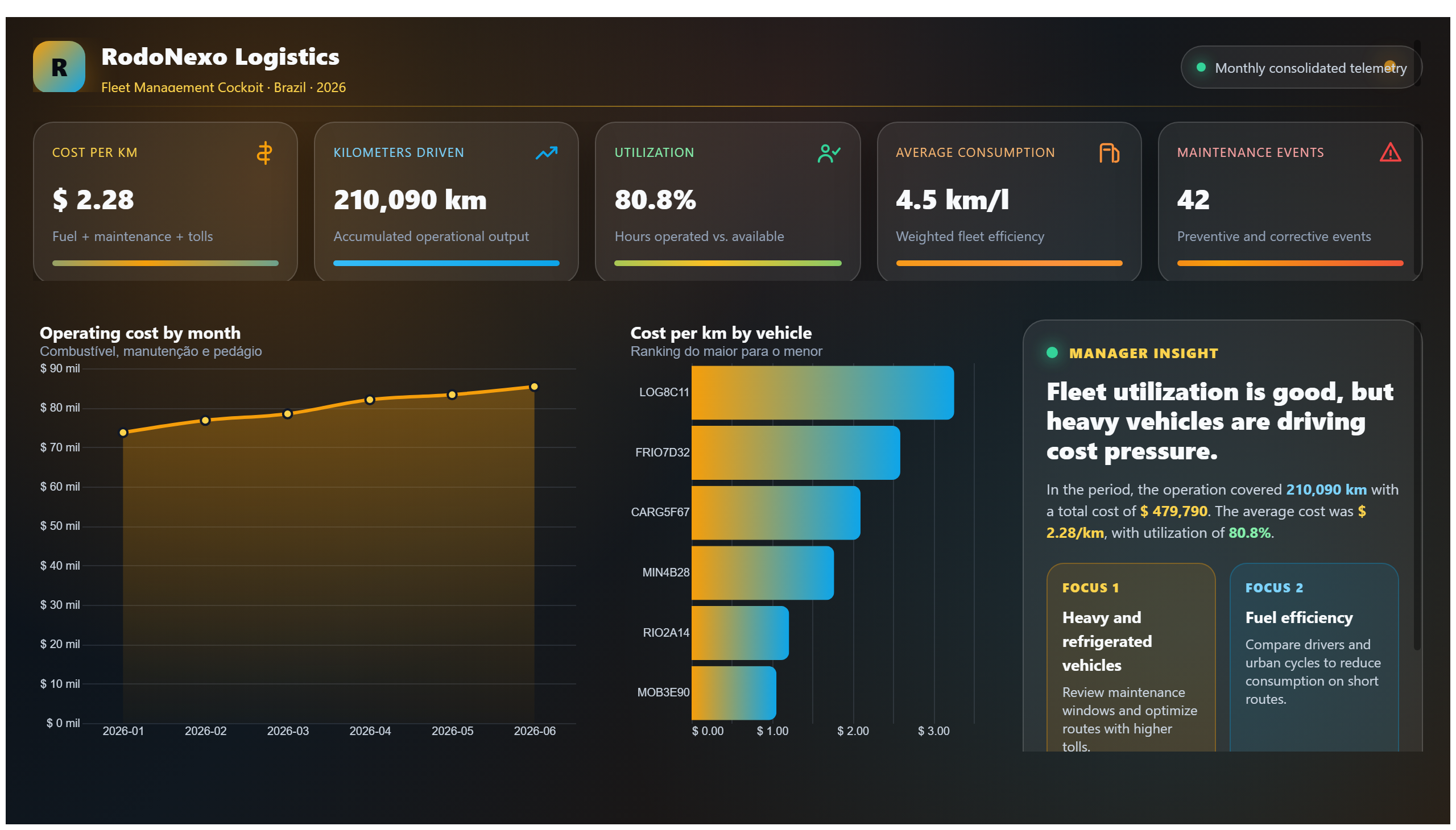 RodoNexo Logistics — Fleet Management